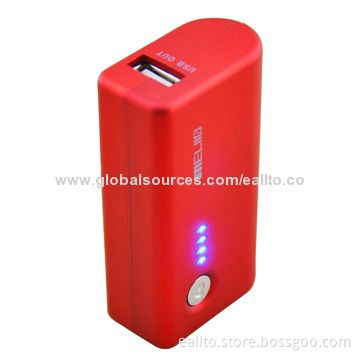2,600mAh USB Portable Power Bank, Sized 70 x 39 x 22mm